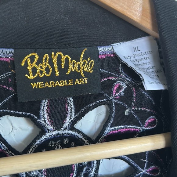 Bob Mackie Floral Embroidered Jacket - Picture 4 of 5